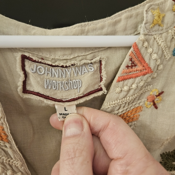 Johnny Was Embroidered Tunic-Large - Picture 3 of 7